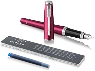 Parker Urban Fountain Pen, Premium Aureate Powder with Fine Nib and Blue Ink Refill, 1931571