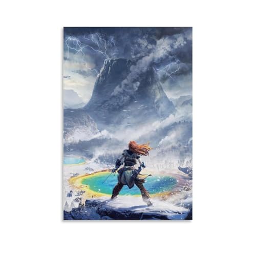 QINGSDEC Pósteres aplicables a lienzo de desierto congelado, pintura al óleo, pintura decorativa, póster decorativo para colgar, pintura para el hogar, sala de estar, dormitorio, comedor, pared, 40 x