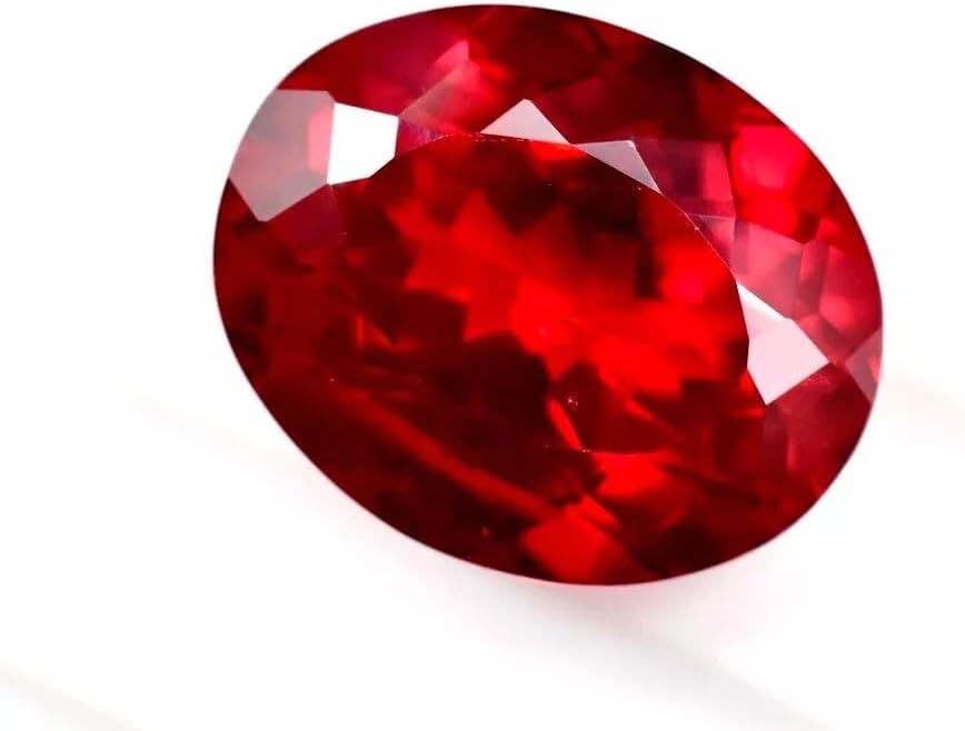 Natural Certified Burma Pigeon Blood Red Ruby Huge Oval Loose Gemstone 10-12 Ct