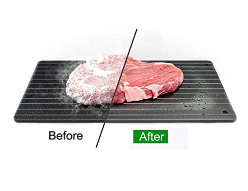 Fast Defrosting Tray for Natural Thawing Frozen Meat, Rapid Thawing Plate & Board for Frozen Meat & Food, Defrosting Mat Thaw Meat Quickly, Eco-friendly, No Electricity, No Chemicals, No Microwave