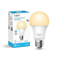 Tapo L510E Lampadina Wi-Fi E27, Funziona con Amazon Alexa e Google Home, 806 lumen, Giallo caldo dimmerabile dall' 1% al 100%, 2700 K, Controllo da remoto, 1 pezzo