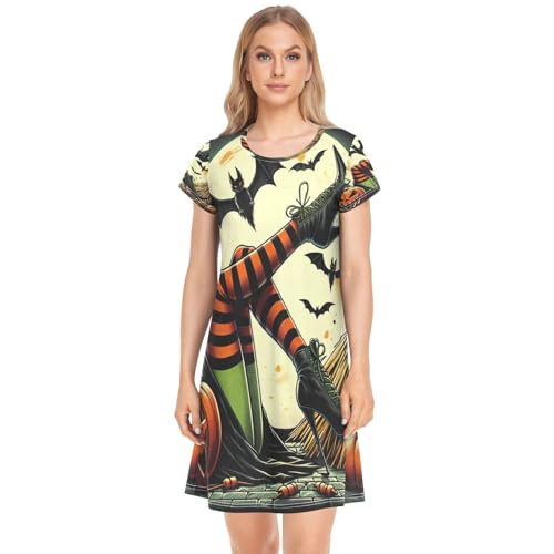 ODAWA-Womens-Night-Shirts-for-Sleeping-Short-Sleeves-Plus-Size-Womens-Nightgowns-Loose-Womens-Pajama-Dress