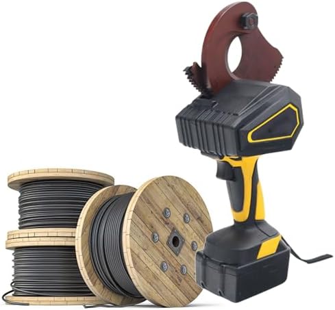 Heavy Duty Ratchet Cable Cutter Tool for Electricians - 75mm Precision Aluminum & Copper Wire Cutter, Effortless Soft Wire & Cable Cutting, Durable Ratcheting Design