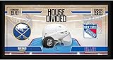 Buffalo Sabres vs. New York Rangers Framed 10" x 20" House Divided Hockey Collage - NHL Team Plaques and Collages