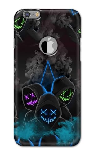 Image of PRINTFIDAA Printed Hard Back Cover Case for Apple iPhone 6 Logo | iPhone 6S Logo Back Cover (Mask Man) -112