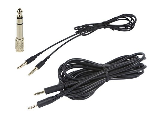 image for Monoprice Premium Hi-Fi DJ Style Over-The-Ear Pro Headphones with A Si