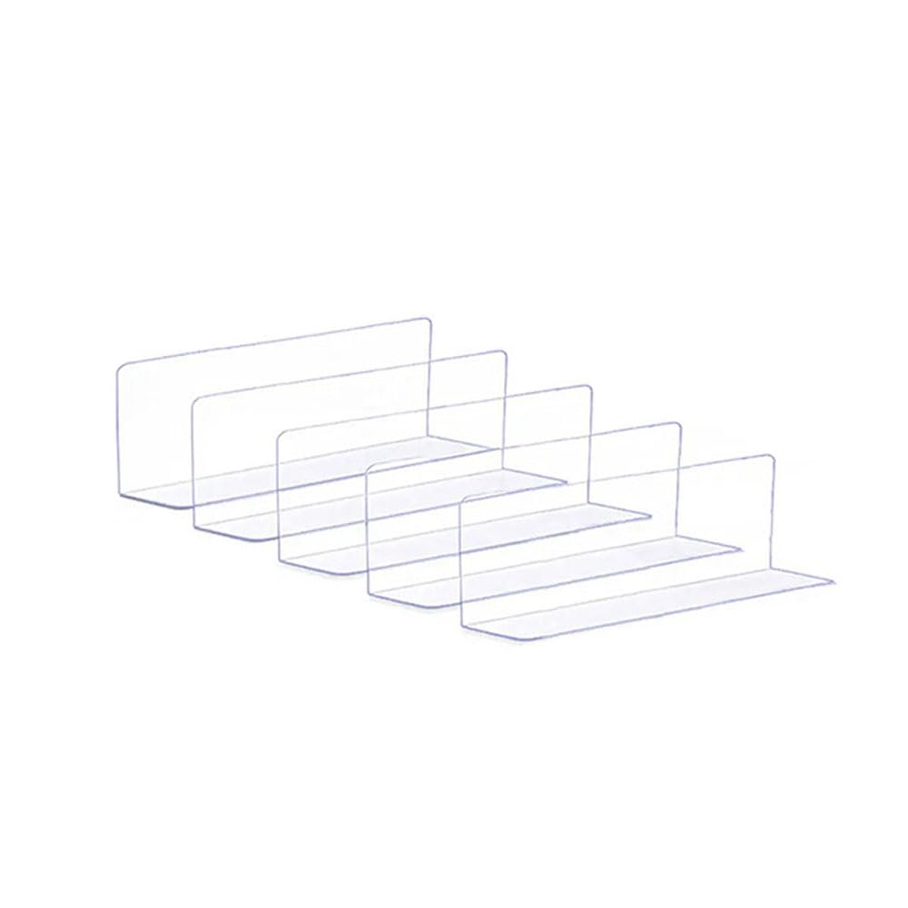 5PCS Sofa Bottom Dust Stopper PVC Anti-Drill Cat Baffle, Under Bed Blocker for Pets, Gap Bumper for Under Furniture Bed Dustproof Clear (Small)