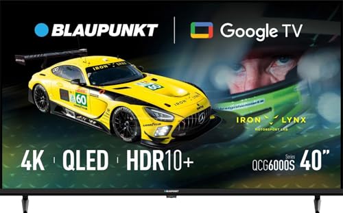 BLAUPUNKT BL-40QCG6000S QLED-Fernseher, 40 Zoll, Full HD, 1920x1080, Google TV, HDR10, Dolby Audio, WLAN, Bluetooth, Schwarz