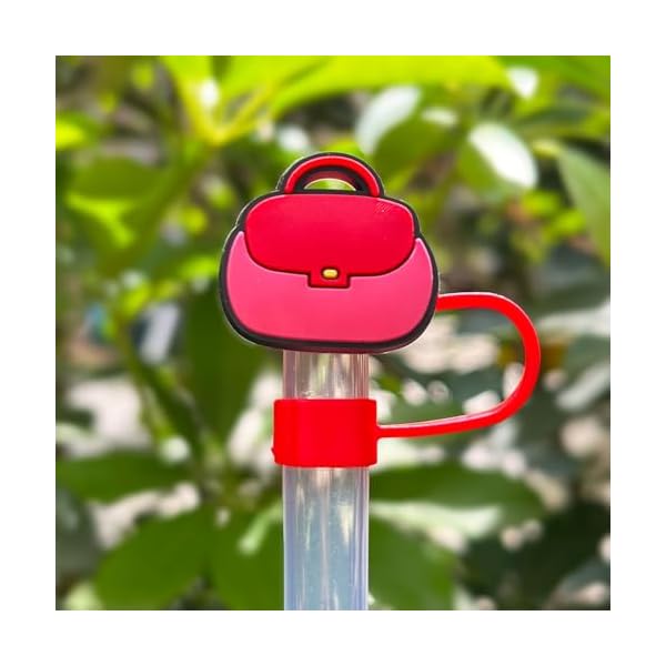 Stanley Straw Cover, 6 Pcs Mothers Day Straw Cover Cap for Stanley cup,10mm Silicone Red Pink Stanley Straw Topper, Mom stanley straw topper Mom Straw Cover for 30 40oz Stanley Cup Accessories - Image 7