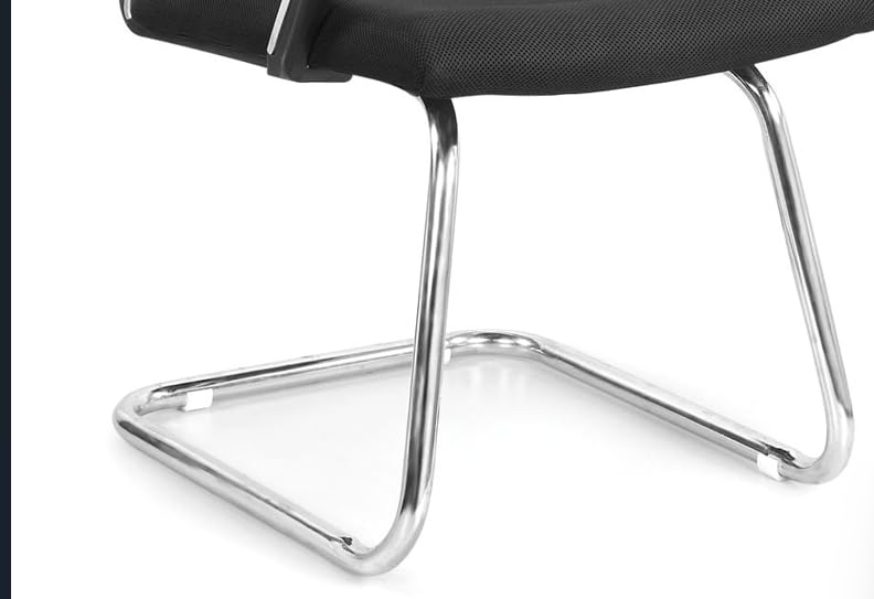 Image of KAZO Chairs Boom Medium Back Mesh Visitor Chair | Heavy Dutty Cantilever Frame | Office Visitor /Study /Sitting| Professional Look Ergonomic Chair (Black)