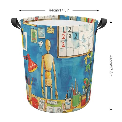 Panier à linge debout avec structure rigide pour trier les vêtements - 3