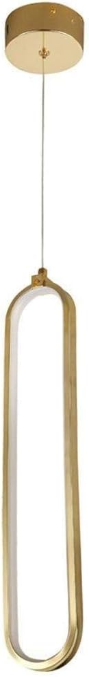 Post-Modern Chandelier Circular Bar Restaurant Study Bedroom Chandelier Decoration 33 cm 9.5 cm (Size: White Light) (Colour: Warm Light) (White Light)