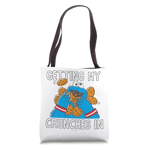 Sac Cookie Monster My Crunches Tote Bag Sesame Street en toile imprimée