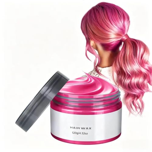 Pink Hair Wax – Tinte Temporal Lavable para Peinar 4.23oz miniatura 1