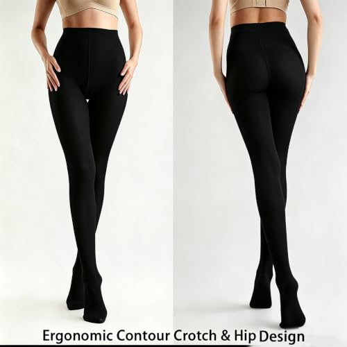 Image of HA WA Women 80D Opaque Tights High Waist Control Top Pantyhose