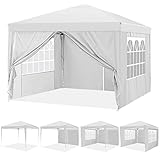 ⛱️Impermeable y resistente a los rayos UV - El techo de la carpa plegable está hecho de poliéster 210D de alto rendimiento con un revestimiento de PVC, lo que hace que esta carpa sea impermeable y resistente a los rayos UV.