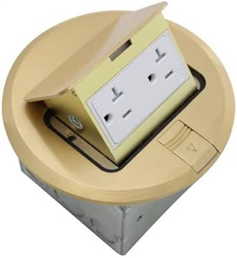 Orbit FLBPU DU R SS FLOOR BOX POP UP WITH 1 DUPLEX RECEPTACLE
