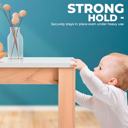 Hoffenbach 20x Baby Corner Protectors – Soft Foam Edge Guard for Kids – Self-Adhesive Bumpers for Child Safety, Furniture, Desks, Tables – Safe & Durable – White - Image 3