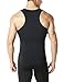 TSLA Men's (Pack of 1 or 3) Workout Muscle Tank Sleeveless Gym Training Active Workout Cool Dry Top Shirt, Tank Top(mun04) - Black, Large.