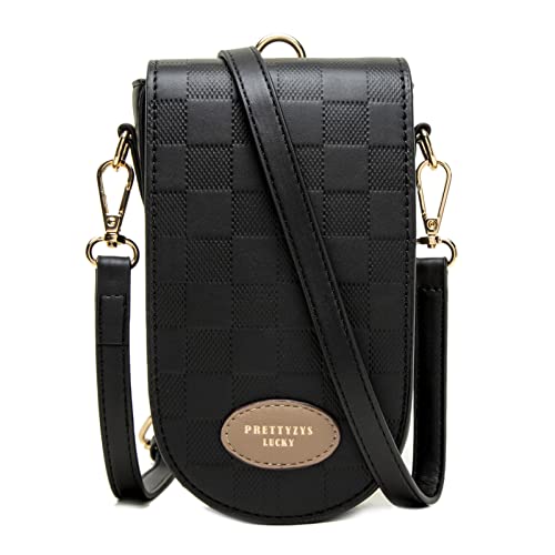 Small Cellphone Crossbody Bags Purse for Women Phone Wallet Purse Mini Phone Case PU Leather with 2 Straps2