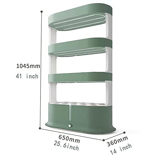 Tour de croissance hydroponie de 4 niveaux, système de jardin intérieur de 64 héros avec télécommande LED à spectre complet pour herbes, kit de plantation compact sans sol pour cuisine domestique