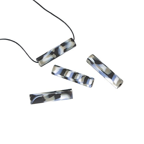 Chewigem Chubes - Collier à mâcher polyvalent et aide à la stimulation | Lisse, robuste, discret | Idéal pour les cordons de capuche ou comme collier | 3 pièces de rechange | Conçu pour réduire l'anxiété et améliorer la concentration | Idéal pour les enfants, les adultes, l'autisme, le TDAH, le SPD, les besoins moteurs oraux.