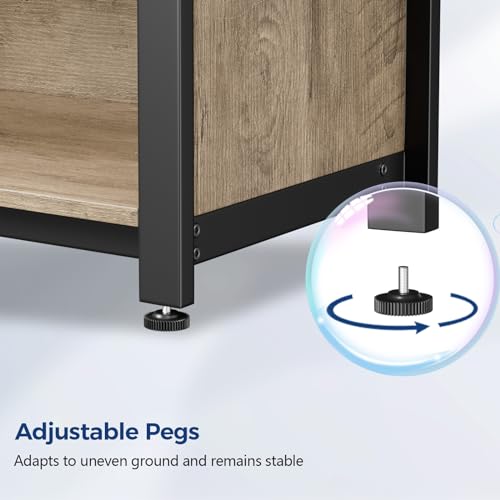 Tatub 40-50 Gallon Fish Tank Stand with Power Outlets, Metal Aquarium Stand with Accessories Storage, Heavy Duty Fish Tank Table Suitable for Turtle, Reptile Terrarium, 1000LBS Capacity - Thumbnail 6