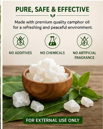 Image of Kothari's Royal Essential Oil Camphor Oil (100ml) | for External Use | Premium Quality | Multipurpose for Puja, Aromatherapy & Diffuser | Pack of 2