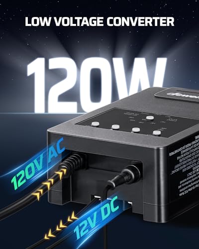 Image of DEWENWILS 120W Low Voltage Transformer with Photocell Sensor & Timer, 120V AC to 12V DC, Weatherproof Landscape Lighting Transformer for Spotlights, Garden Lights, Steplight, Billboard
