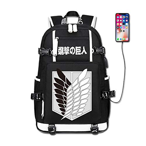 Anime Attack on Titan Shingeki no Kyojin mochila cosplay Bookbag Daypack portátil bolsa