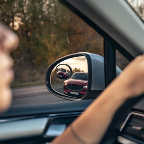 SteadMax 2 Pack Blind Spot Mirrors, HD Glass Wide Angle Convex Rearview Mirrors for Cars, Trucks, SUVs (2 Pack) - Image 5