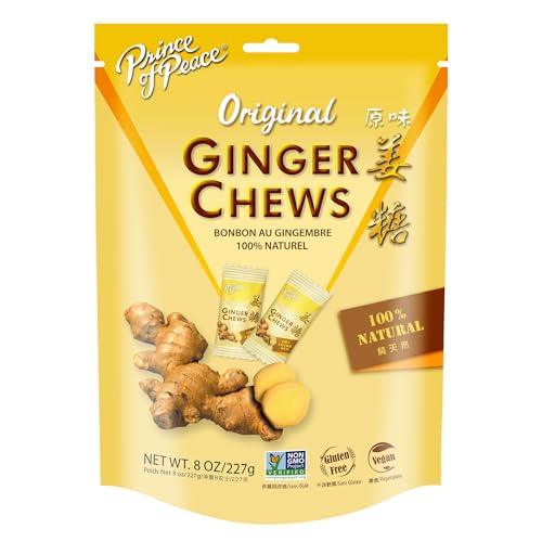 Prince of Peace 100% Natural Ginger Candy (Chews), 8oz