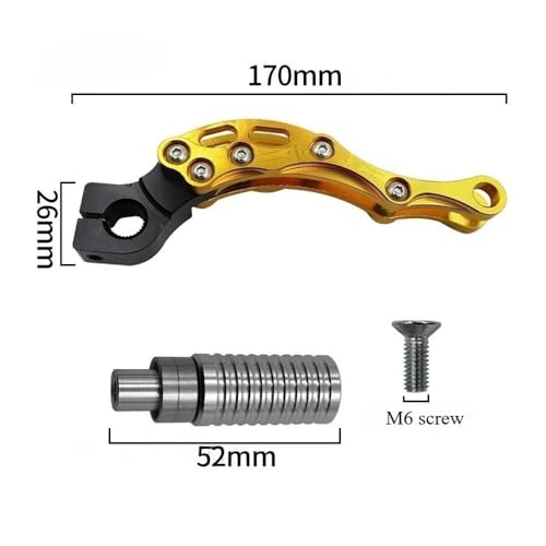Levier de démarrage JOG100 moto kick CNC de rechange M6