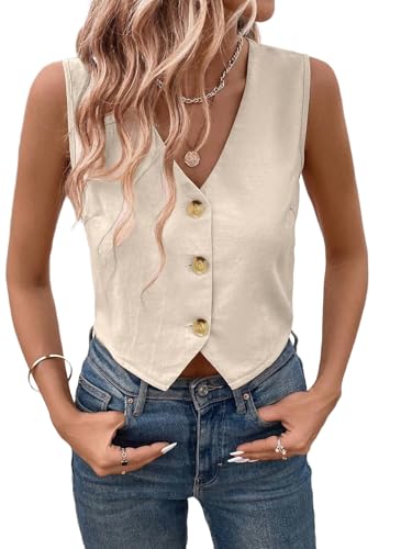 Gilet sans manches femme entièrement doublé avec poches
