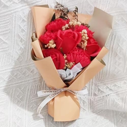 ソープフラワー 7輪 花束 バラ 造花 ラワーソープ 枯れない花 卒業式 誕生日 母の日 父の日 敬老の日 開店祝い 退職祝い 送別会 プレゼント 女性 人気 花 プレゼント ギフト