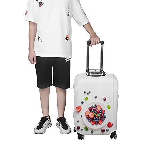 Housse de valise élastique CHEHONG blanche pour bagage de 45 à 81 cm