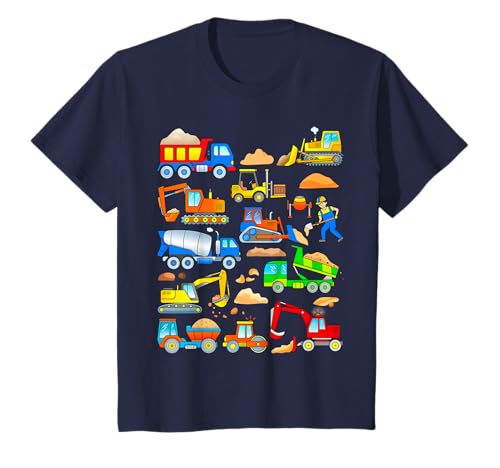 Construction Camion Benne Pelleteuse Chariot Elevateur T-Shirt