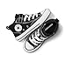 Converse Kids' Chuck Taylor All Star Malden Street 1V Mid, Black/Black/White, 12 Little Kids