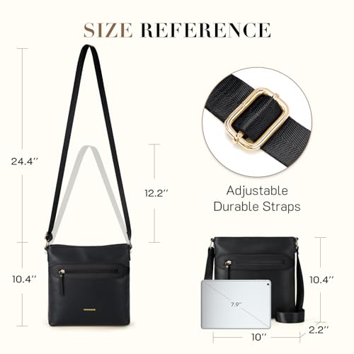 Image of Missnine Small Crossbody Purse Women Quilted Crossbody Bags Soft Leather Shoulder Handbags with Adjustable Strap