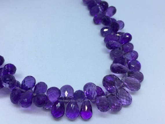 Améthyste en goutte LKBEADS 5x7mm perle naturelle pour création de bijou