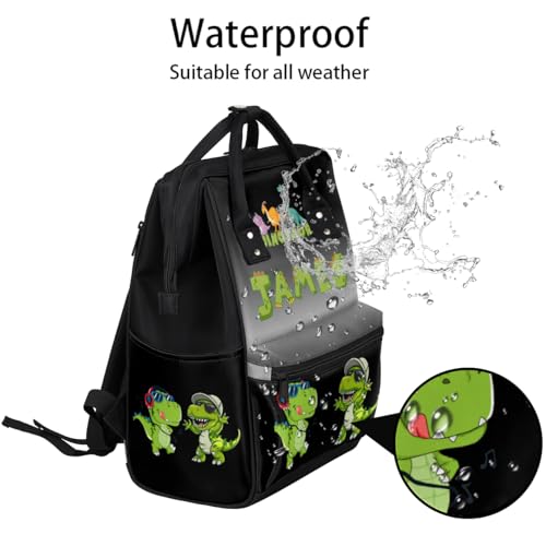 Image of Diaper-Bag-Backpack for Baby Customized Dinosaur Baby Bag as Gifts for New Dad Mom Nappy-Backpack for Newborn-Gifts