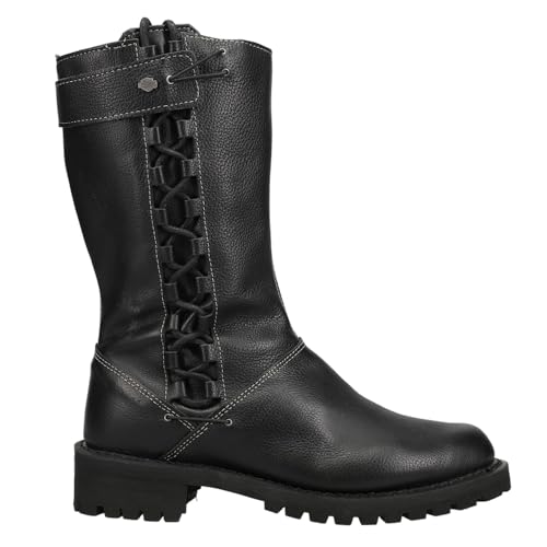 Harley-Davidson Women's Melia Welted 10-Inch Motorcycle Boots, Side Lace D85054