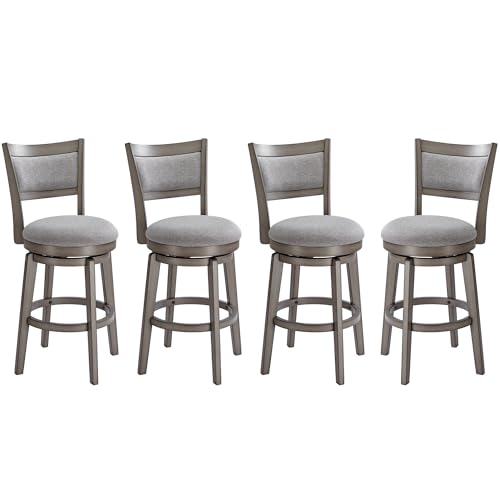 PrimeZone Swivel Bar Stools Set of 4