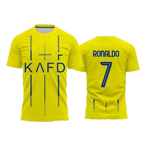 Image of Sports Soccer Football Al NSR Ronaldo 7 Jersey Home Kit Jerseys T-Shirt (Kid's, Boy's & Men's)