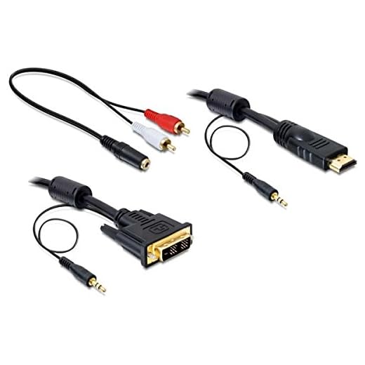 DELOCK kabel DVI 18+1-> HDMI med ljud 5 m