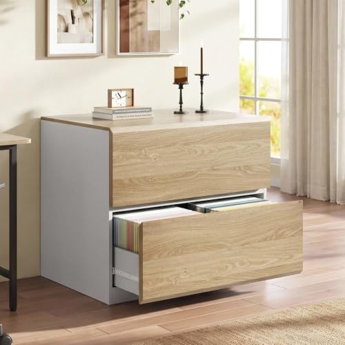 Image of ModernMate 2 Drawer Lateral File Cabinet for Home Office, 31.5W*28.7H