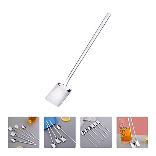 Colheres de café de aço inoxidável para sobremesa, 4 peças, da Hemoton, colheres de café, colheres d