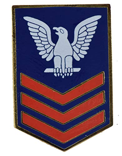 E-6 PETTY OFFICER 1ST CLASS LAPEL PIN OR HAT PIN - Size 1-1/8