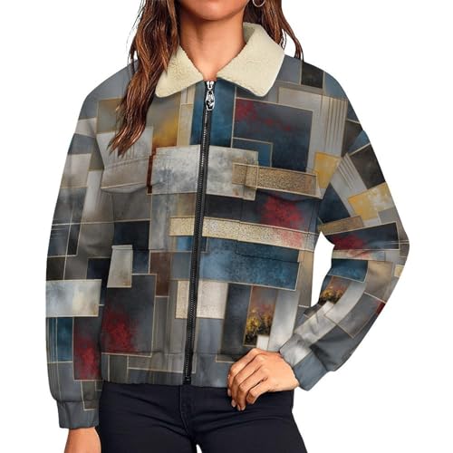 Manteau polaire femme hiver coupe grande taille veste chaude contre le froid