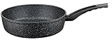 leicht zu reinigen ELO 61208 Schmorpfanne Granit Evolution 28 cm Bratpfanne, Aluminium, schwarz